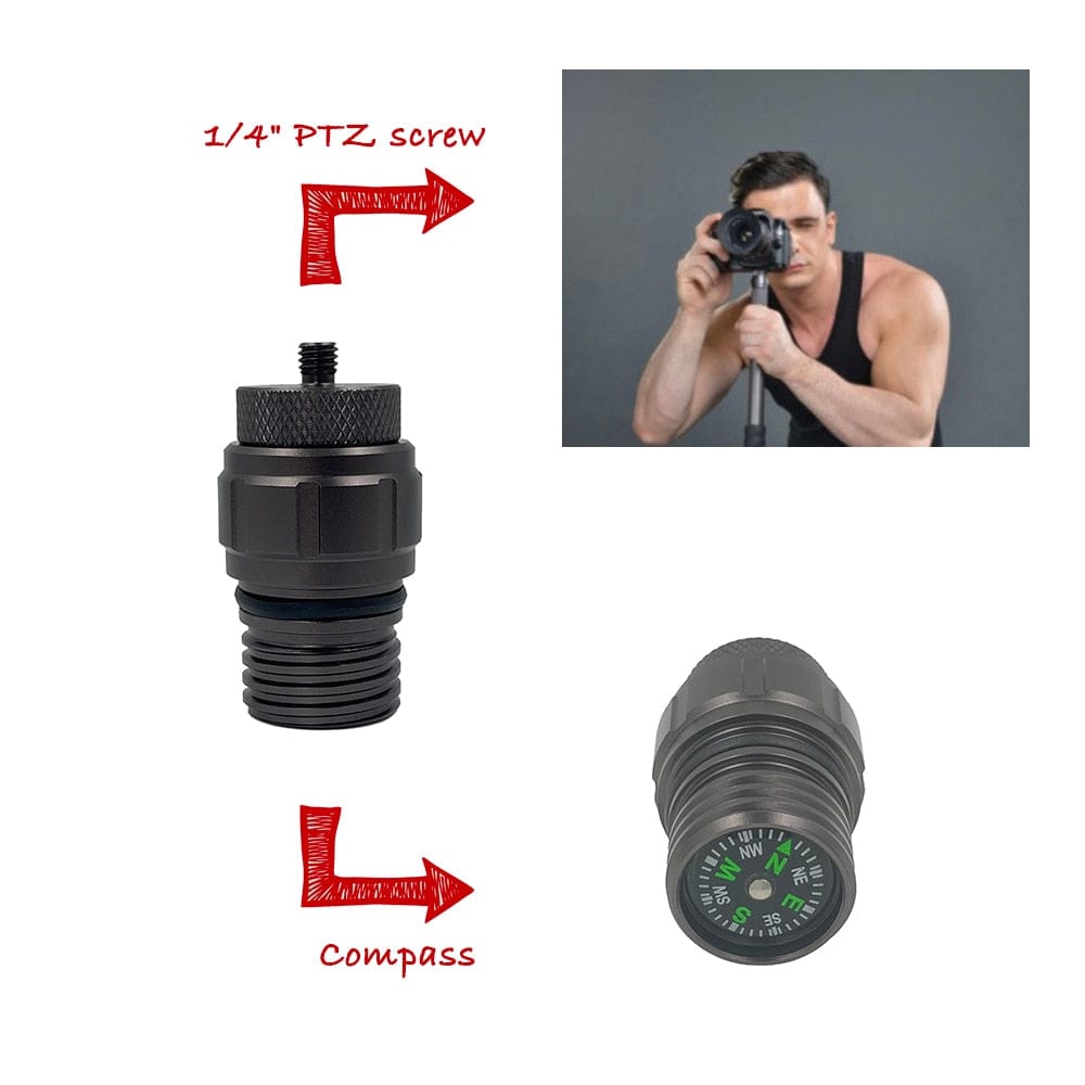Survival Tool Accessories - Best Tactical Trekking Walking Stick Add - Ons - GiftWave.co