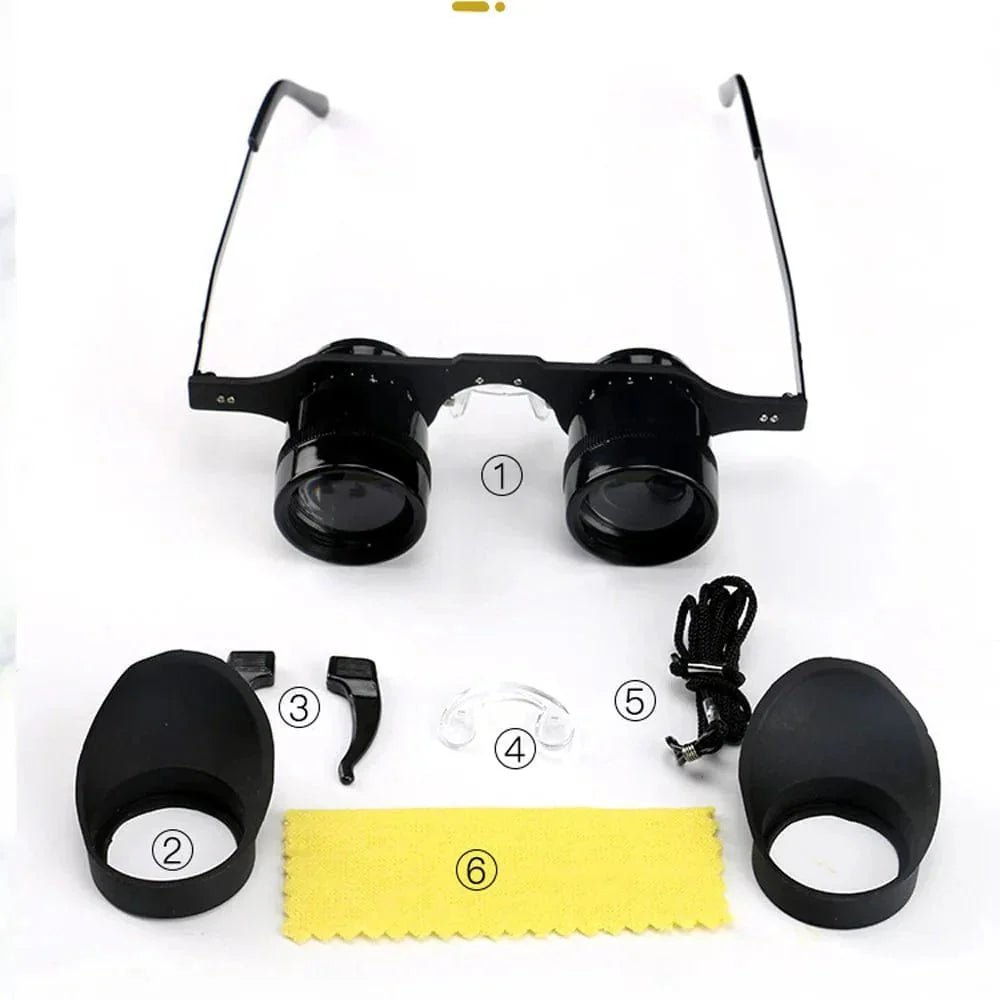 Shimmer Night Vision Binoculars Glasses Hands-Free 10X Starlight Optics Night Fishing BAK4 Anti-Glare - Damsona