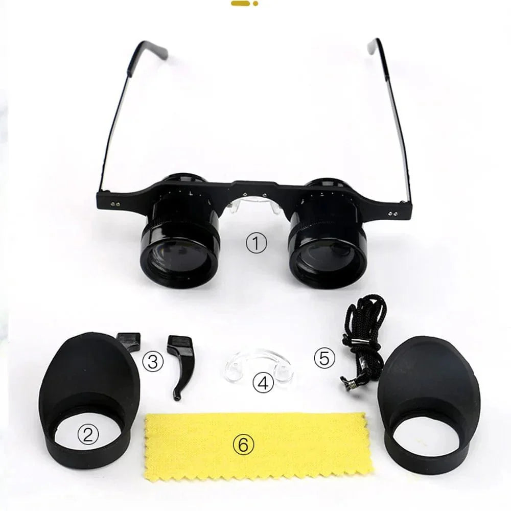 Shimmer Night Vision Binoculars Glasses Hands - Free 10X Starlight Optics Night Fishing BAK4 Anti - Glare - GiftWave.co