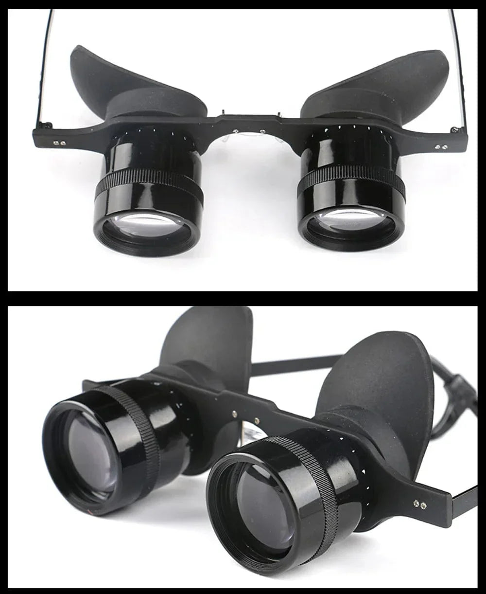 Shimmer Night Vision Binoculars Glasses Hands - Free 10X Starlight Optics Night Fishing BAK4 Anti - Glare - GiftWave.co