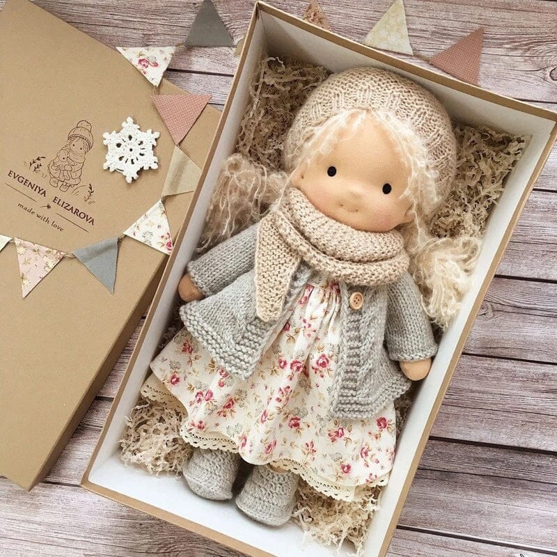 GiftWave Waldorf Doll Cotton-Filled Handmade Mini Dress-Up Doll DIY Gift... — View 7