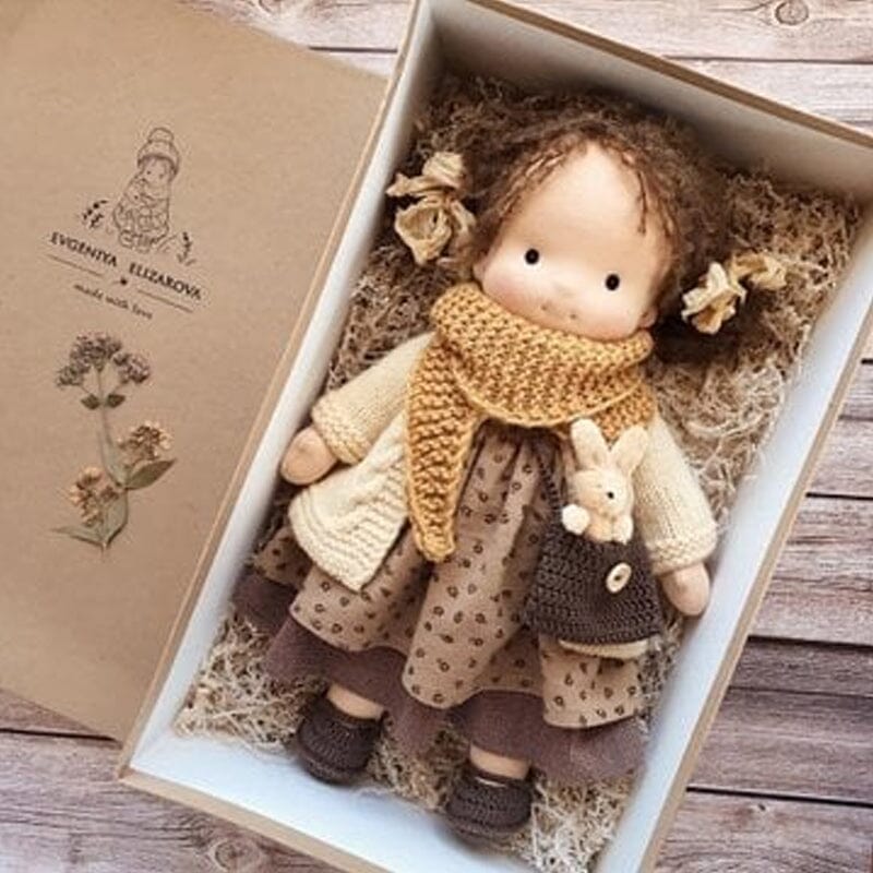 GiftWave Waldorf Doll Cotton-Filled Handmade Mini Dress-Up Doll DIY Gift... — View 9
