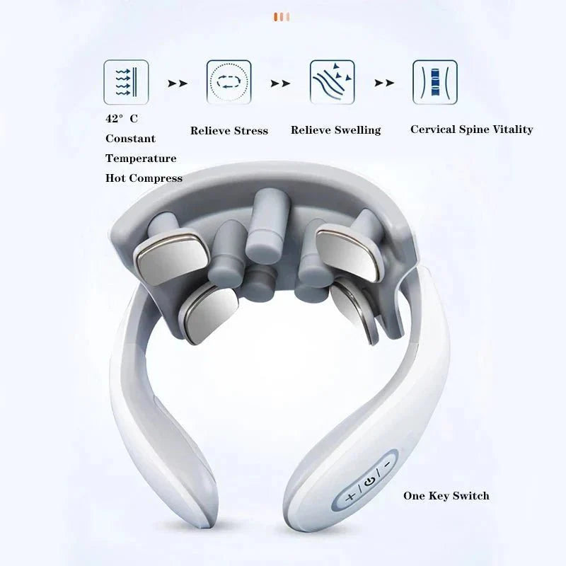 Smart Neck & Shoulder Massager – Portable Cordless Device - GiftWave.co