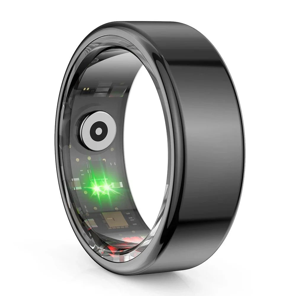 Smart Ring Titanium Steel Health Tracker IP68 3ATM Waterproof Multi Sport Ring - Damsona
