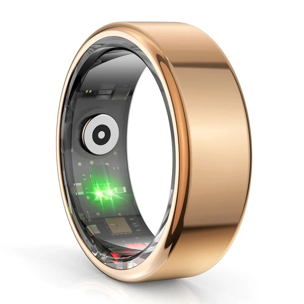 Smart Ring Titanium Steel Health Tracker IP68 3ATM Waterproof Multi Sport Ring - Damsona