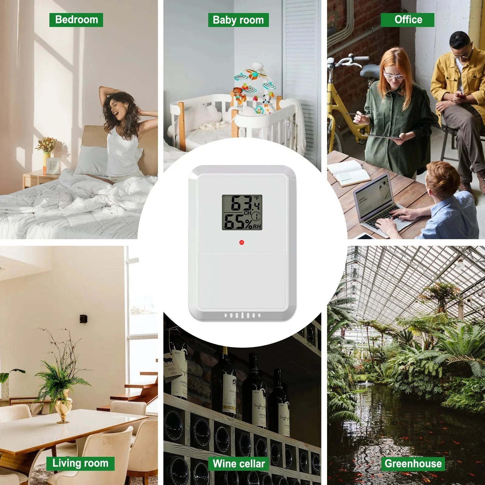 Smart Wireless Weather Station WiFi Indoor Outdoor Color Display Tempera... — View 4