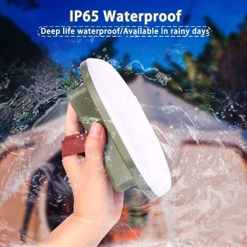 Solar Camping Lantern Rechargeable LED with Power Bank 10000mAh Collapsible Waterproof USB - GiftWave.co