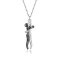 Sterling Silver Couple Hug Necklace - Best Romantic Jewelry Gift - GiftWave.co