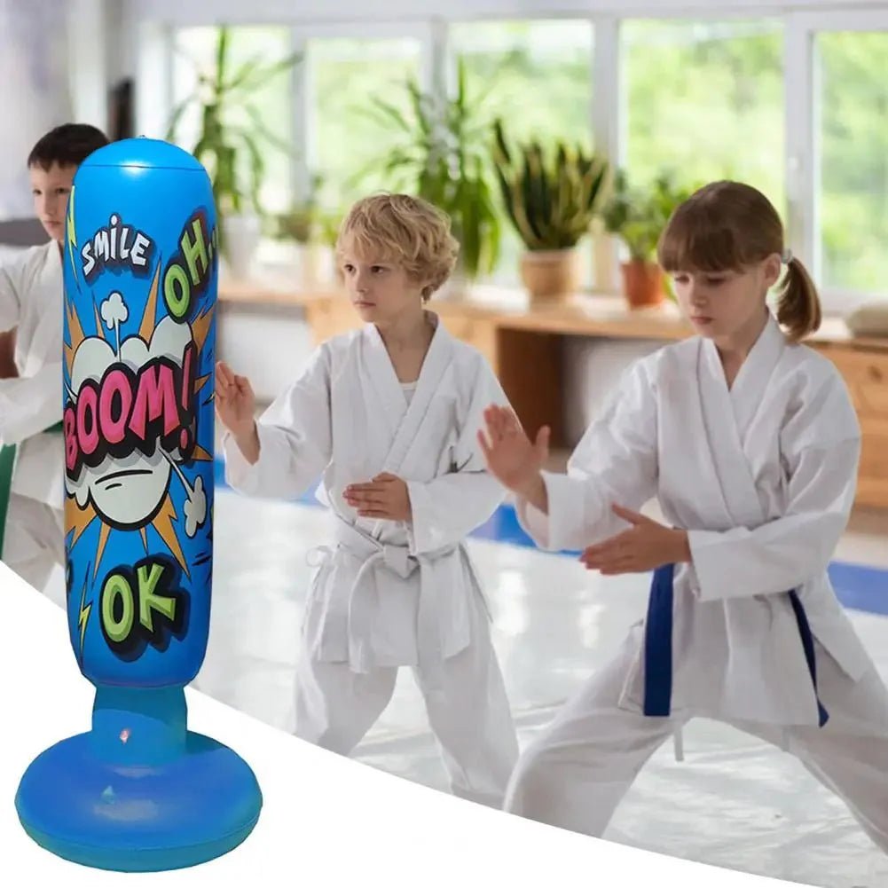 StrikeZone Inflatable Punching Bag – 1.25M Boxing Bag Training for Adults & Kids - Damsona