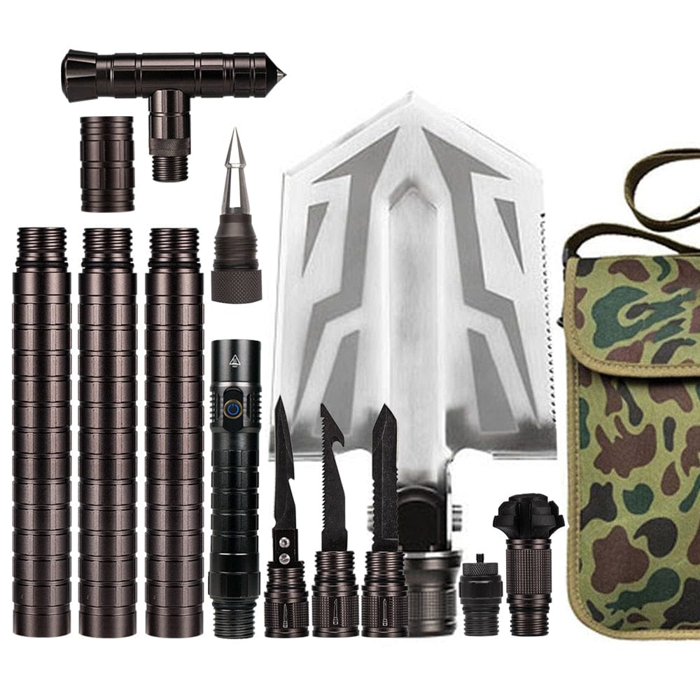 Survival Tool Accessories - Best Tactical Trekking Walking Stick Add-Ons - Damsona