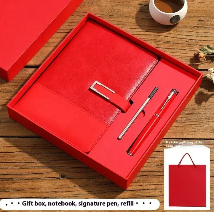 Business Thickening Notebook Soft Leather High-grade Gift Set — View 18