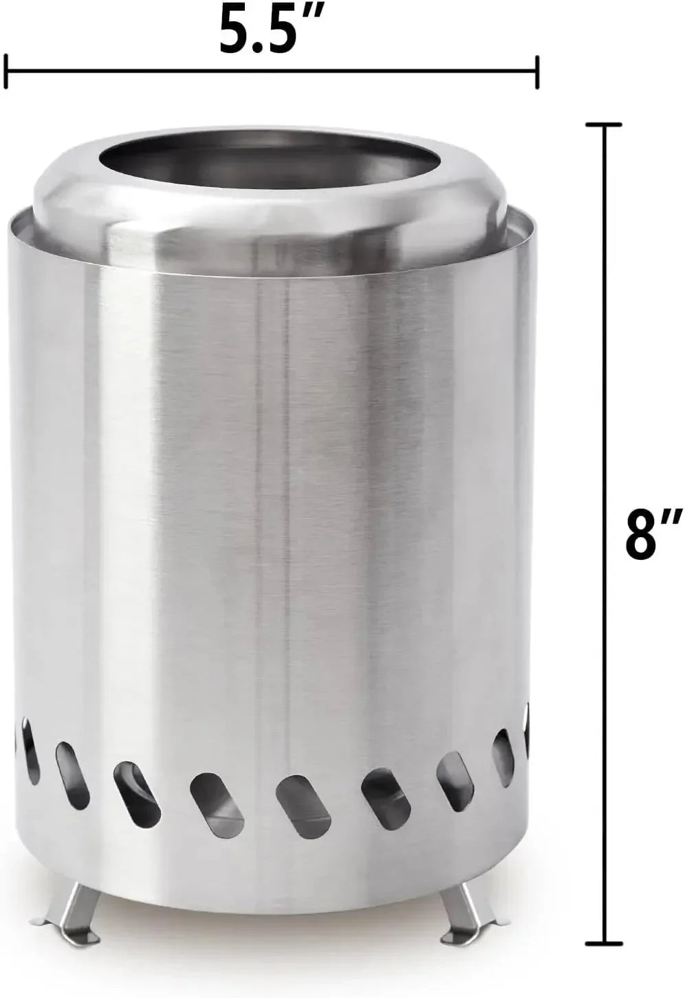 Tabletop Smokeless Fire Pit Portable Stainless Steel Wood Pellet Outdoor... — View 2