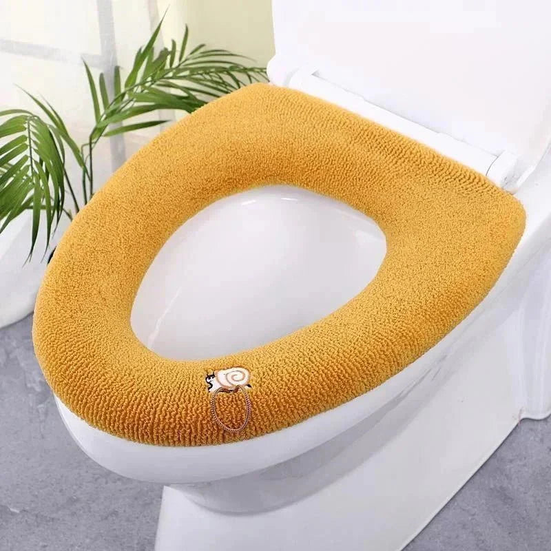 Thicker Bathroom Toilet Seat Cover Pads - Soft Warmer Toilet Seat Cushion - GiftWave.co