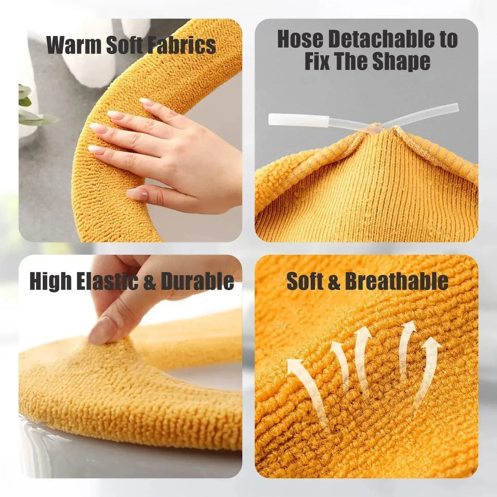 Thicker Bathroom Toilet Seat Cover Pads - Soft Warmer Toilet Seat Cushion - GiftWave.co