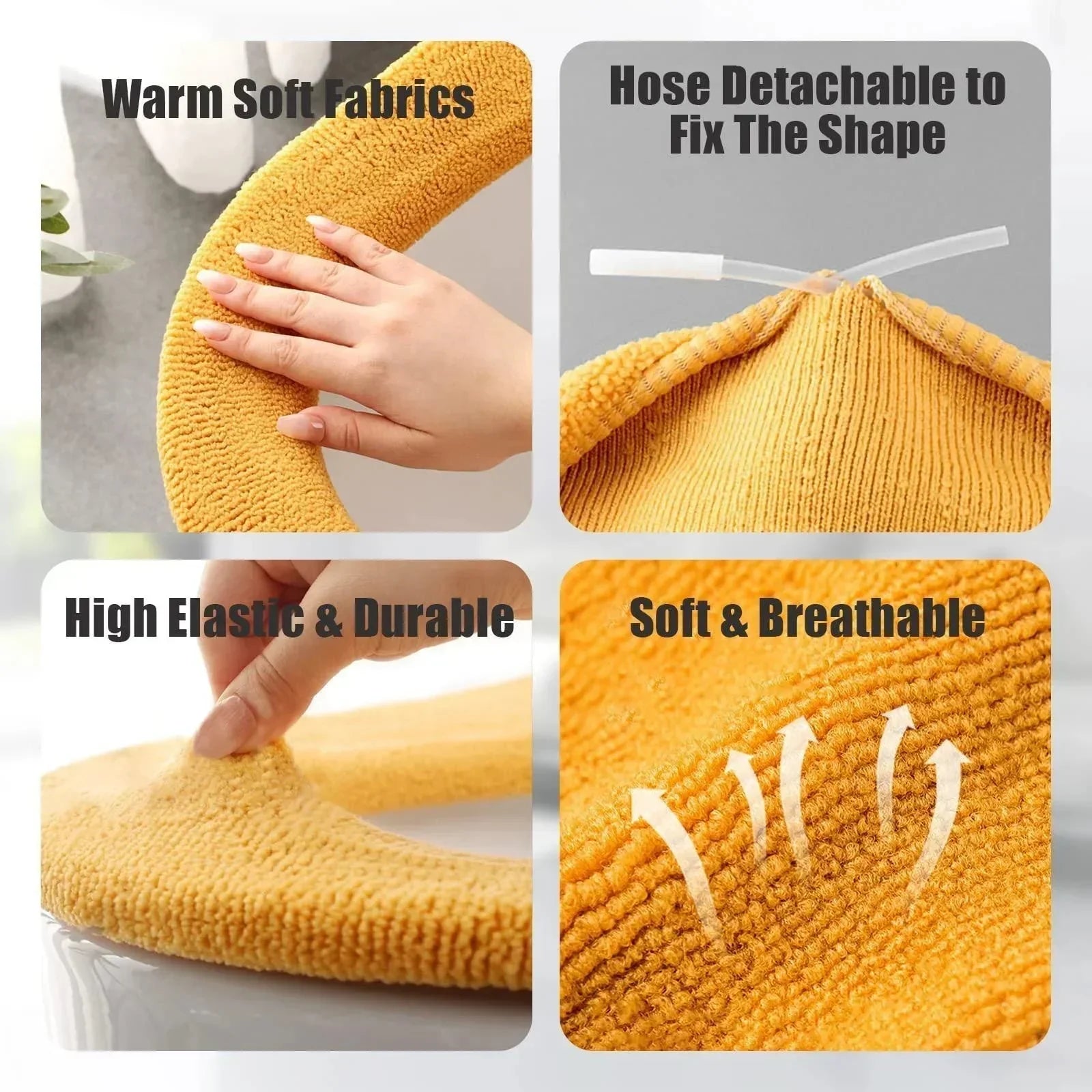 Thicker Bathroom Toilet Seat Cover Pads - Soft Warmer Toilet Seat Cushion - GiftWave.co