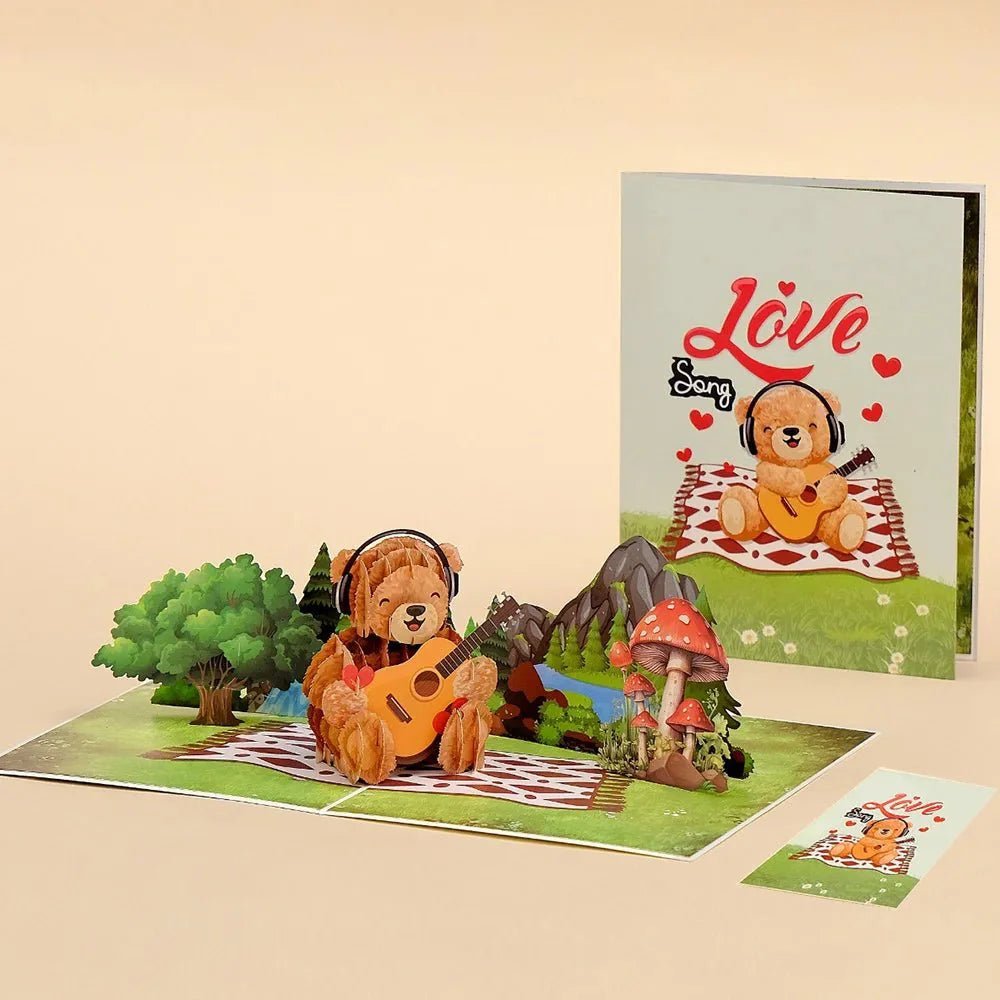 Thoughtful 3D Pop-Up Flower Bouquet Card - Forever Floral Greeting Set - Damsona
