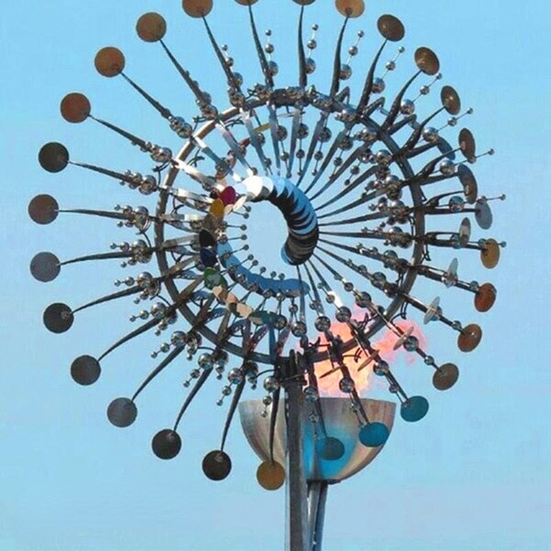 Unique And Magical Metal Windmill | Magic Metal Kinetic Sculpture - GiftWave.co