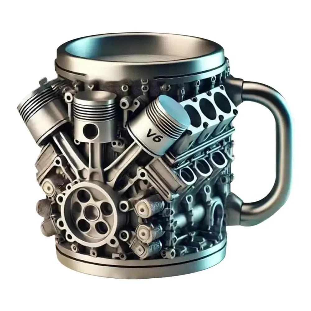 V8 Engines Stainless Steel Tankard Mug - Damsona