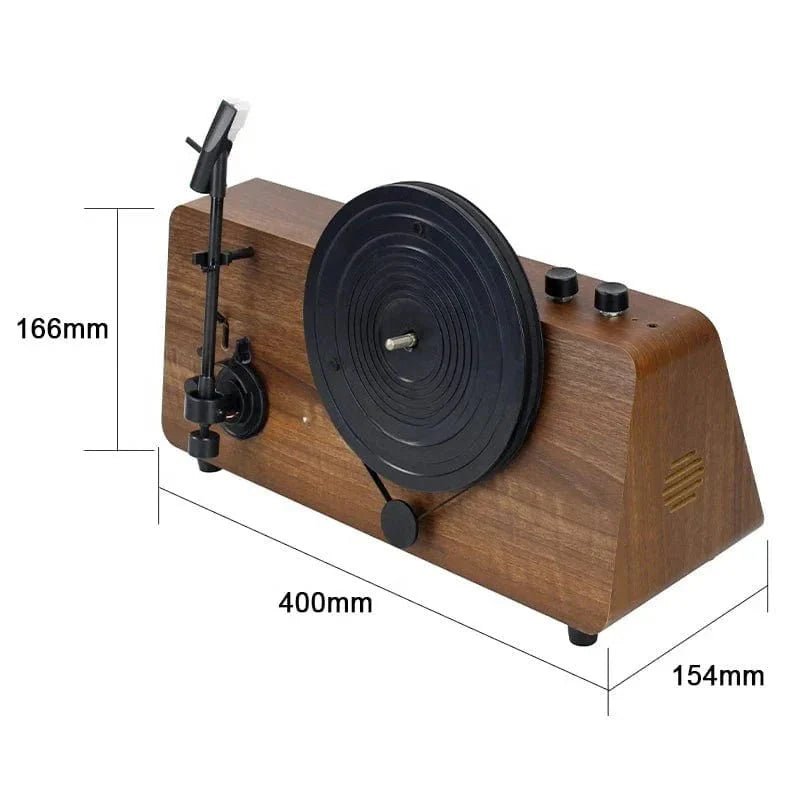 Vertical Record Player - Limited Edition Retro Vinyl Turntable Wooden Gramophone - Damsona