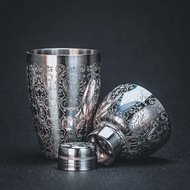 Vintage Stainless Steel Boston Cocktail Bar Shaker - GiftWave.co