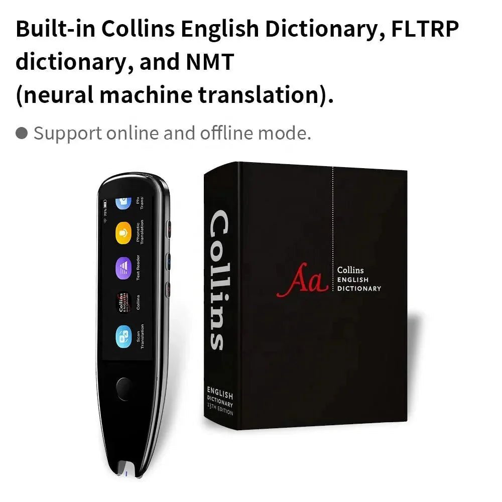 Vormor X5Pro - Collins Electronic Smart Pen | Voice Translation | Android 8.0 | Multilingual Intercom - Damsona