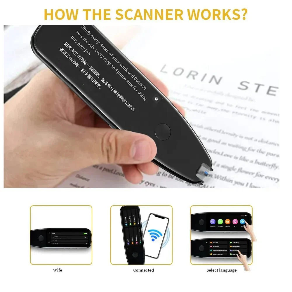 Vormor X5Pro - Collins Electronic Smart Pen | Voice Translation | Android 8.0 | Multilingual Intercom - GiftWave.co