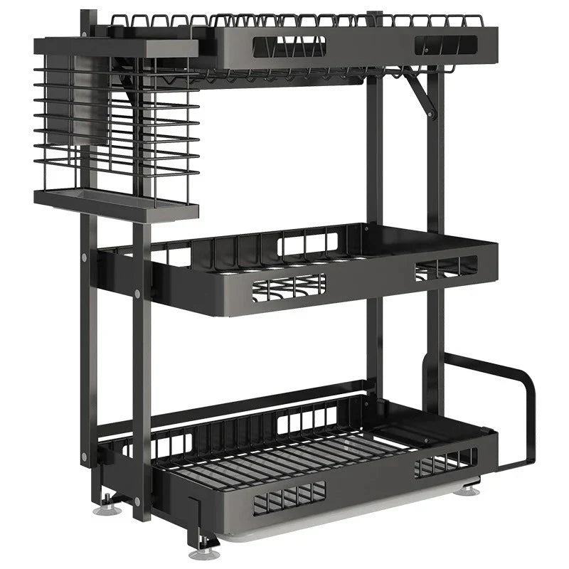 Wall - Mounted Dish Drying Rack: Space - Saving Kitchen Organizer - GiftWave.co