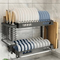 Wall - Mounted Dish Drying Rack: Space - Saving Kitchen Organizer - GiftWave.co