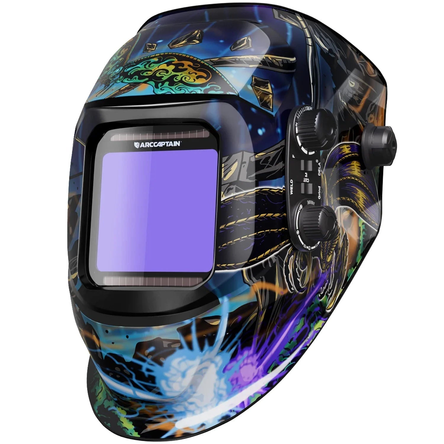 Welding Helmet - Best Large View True Color Auto-Darkening for Professionals - Damsona