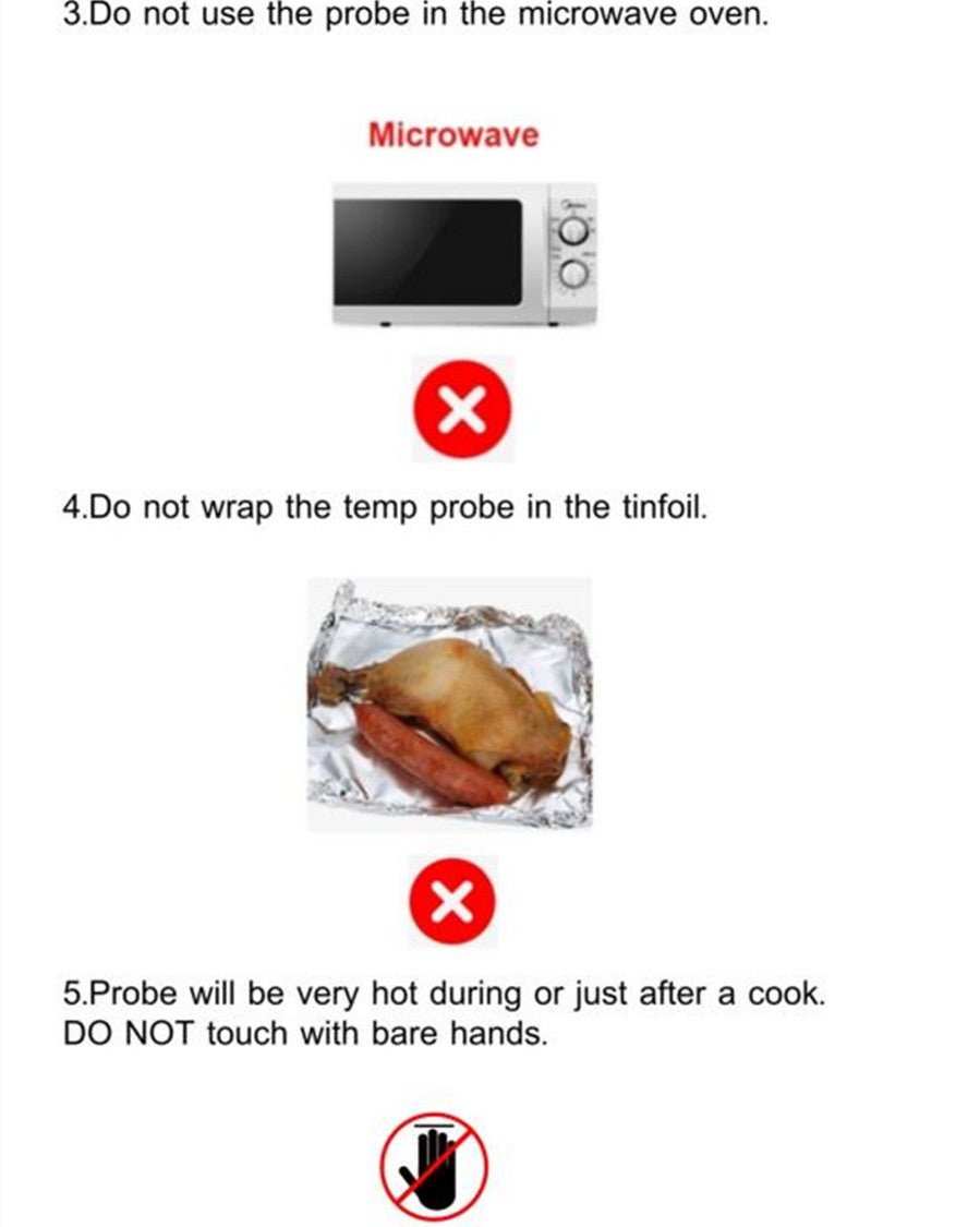 Wireless Bluetooth Meat Thermometer — Smart BBQ Probe for Grill, Smoker & Oven - Damsona