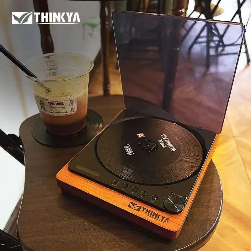 Wooden HiFi CD Player Bluetooth 5.1 SPDIF Optical USB Lossless Retro Desktop Audio No Speaker Remote - Damsona