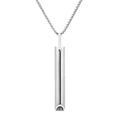 Stainless Steel Breathing Pendant Necklace – Adjustable Exhale Flow Jewelry - GiftWave.co