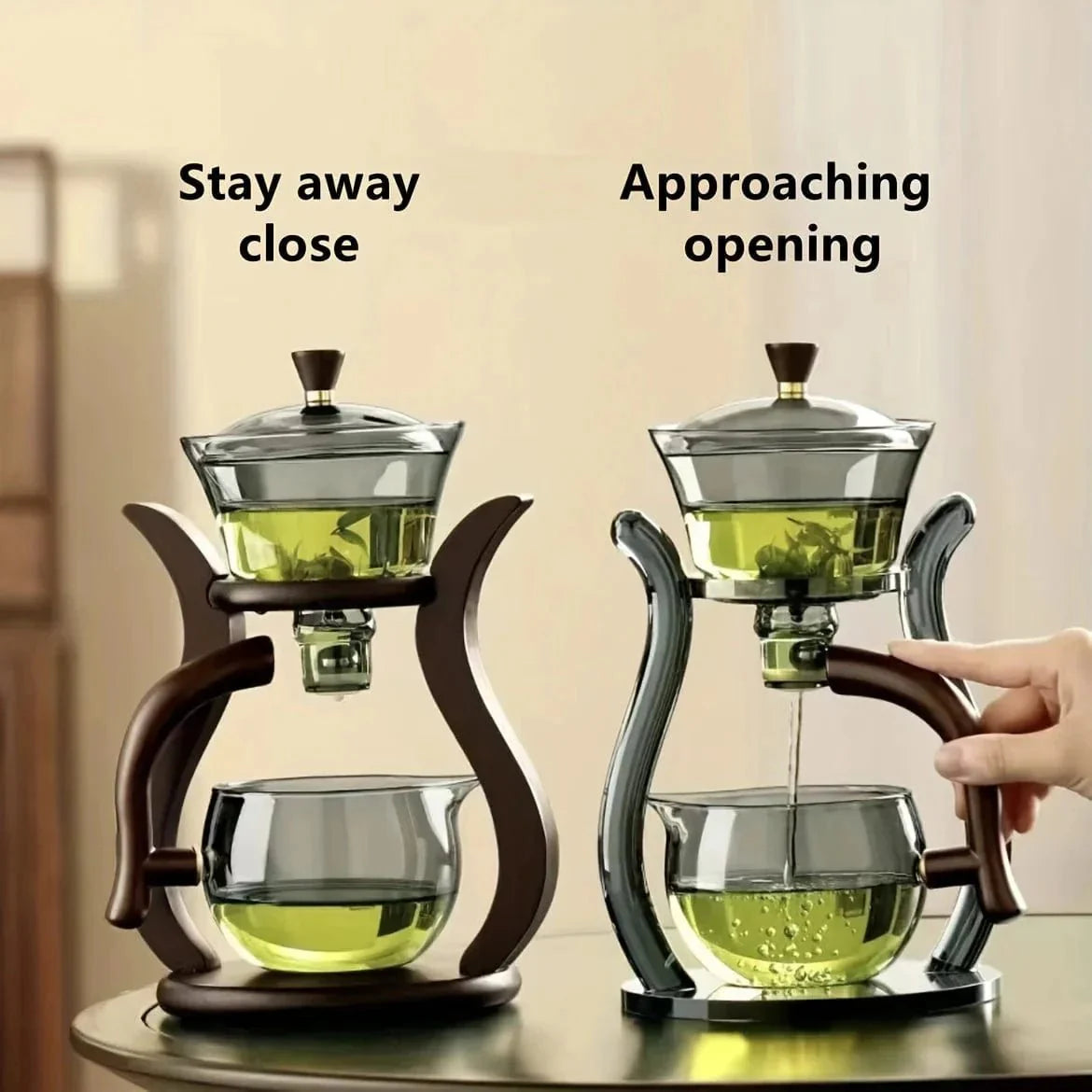 ZenFlow™ Chinese Glass Tea Set | Premium Magnetic Switch Infuser Teapot - GiftWave.co