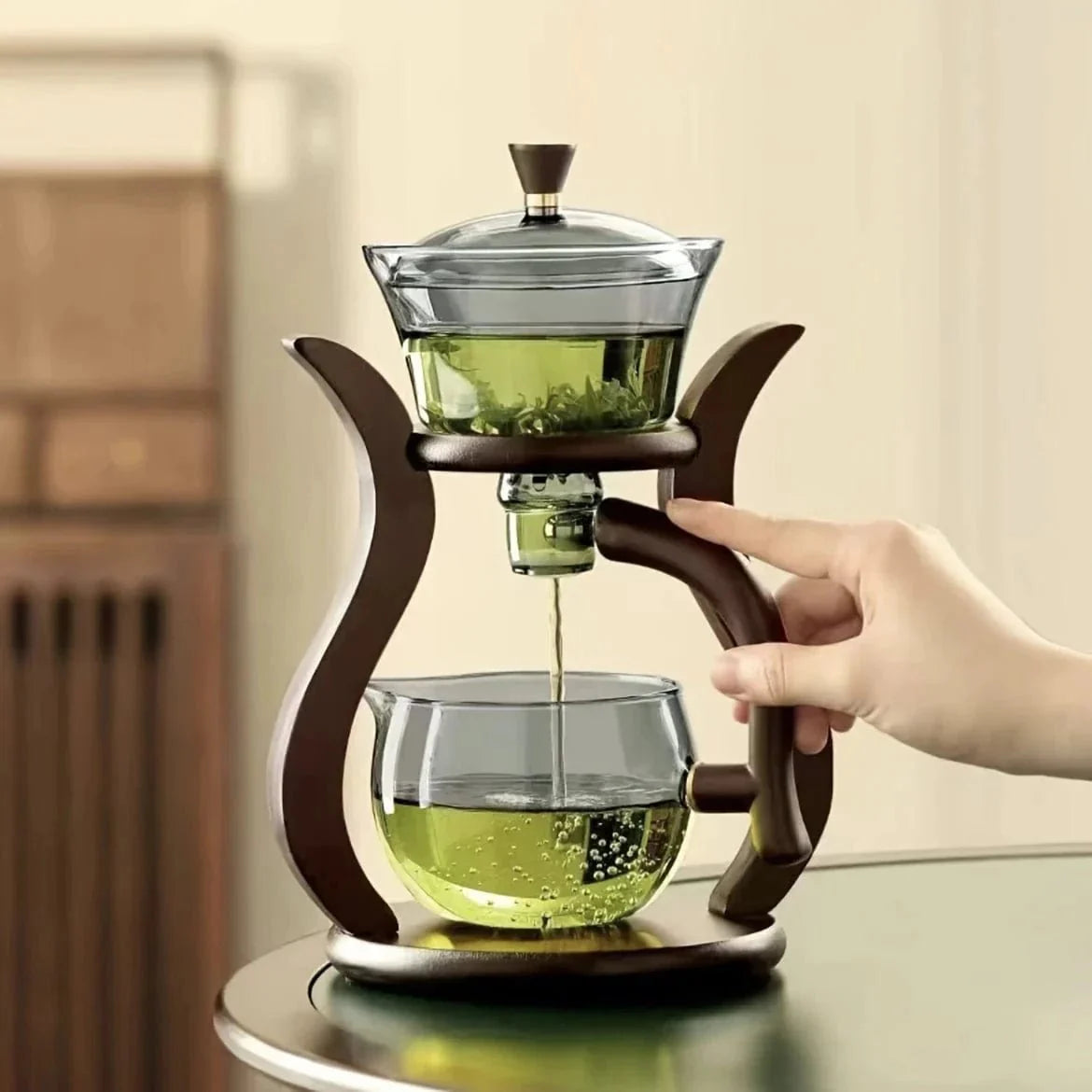 ZenFlow™ Chinese Glass Tea Set | Premium Magnetic Switch Infuser Teapot - GiftWave.co